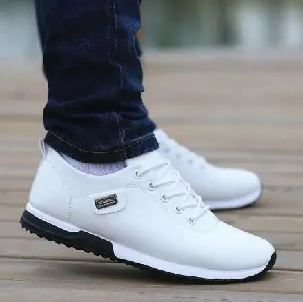 Men's PU Leather Business Casual Shoes Men's Outdoor Breathable Sports Shoes Men's Fashion Loafers Walking Shoes