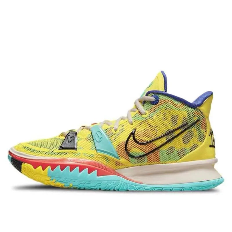 Nike Kyrie 7 peace and love, fabric TPU synthetic leather, shock absorption, anti-slip, wear resistance, breathable package, hel