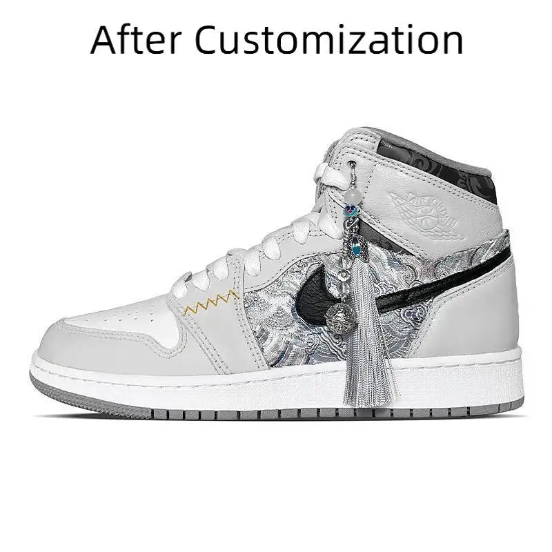 【Customize】Jordan Air Jordan 1 Vintage Basketball Shoes Unisex Sneakers shoes 555088-037