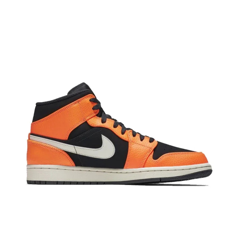 Original Air Jordan 1 Mid 'Chicago' Red and White For Men Classic Retro Basketball Sneakers Shoes 554724-173