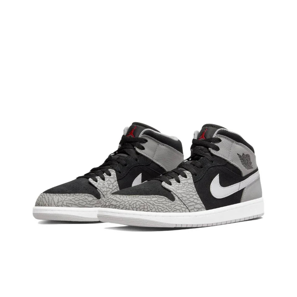 Original Air Jordan 1 Mid 'Chicago' Red and White For Men Classic Retro Basketball Sneakers Shoes 554724-173